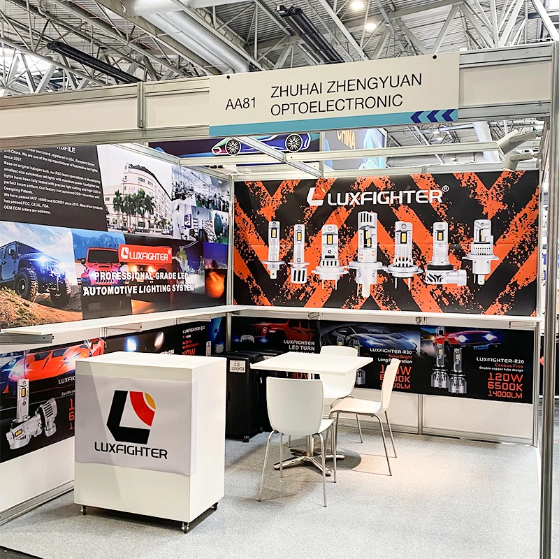 LUXFIGHTER LED fényszóró Kiállítás az AUTOMECHANIKA 2025 UK kiállításon
